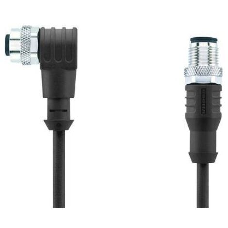 Escha 8044063 Connettore confezionato per sensore o attuatore M12 Spina dritta, Presa dritta 5.00 m Numero di poli: 5 1