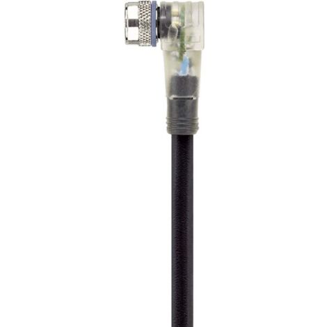 Escha 8045419 Connettore confezionato per sensore o attuatore M8 Presa angolata 5.00 m Numero di poli: 3 1 pz.