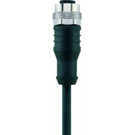 Escha  8046904 Connettore confezionato per sensore o attuatore M12 Presa dritta 5.00 m Numero di poli: 8 1 pz.