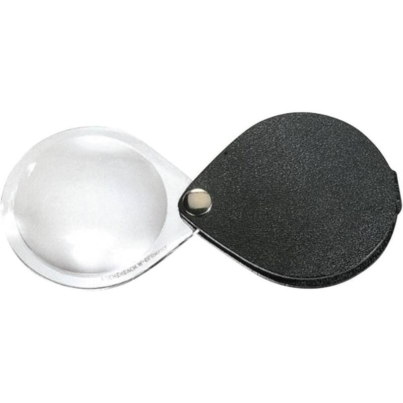 Eschenbach - 1740530 Loupe pliante en cuir Grossissement: 6 x Lentille: (ø) 30 mm noir