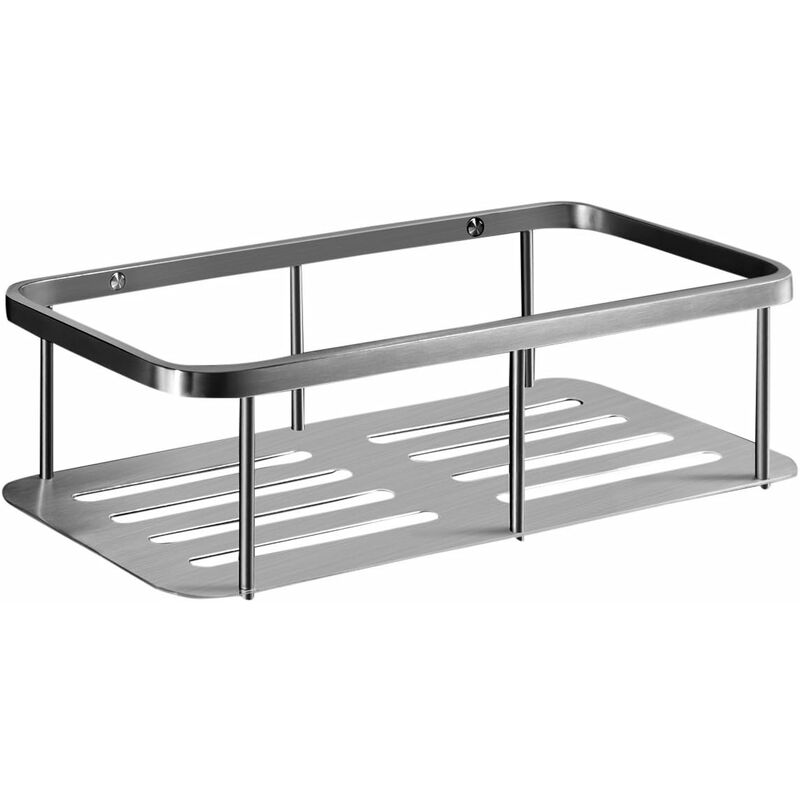 Ripiano Da Bagno In Vetro Temperato 25 Cm - Mensola Sospesa, Acciaio Inox, Carico 5kg - Foto 9