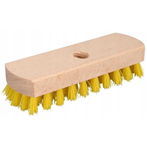 Escoba de madera con mango para lavar y fregar 20 cm