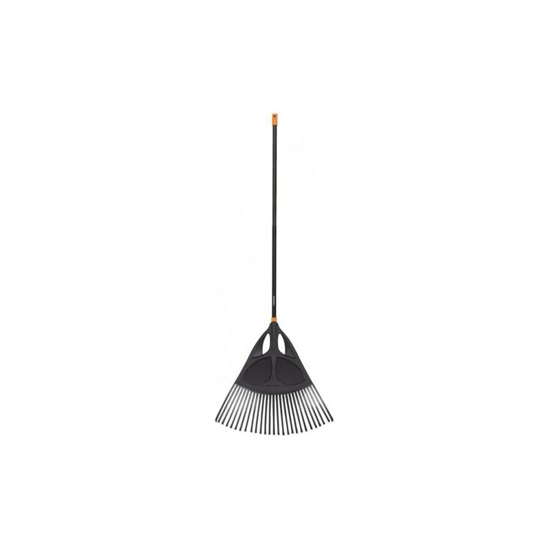 

Rastrillo para hojas, 27 dientes, Longitud: 65 cm, dientes de plástico/Mango de aluminio, Negro/Naranja, XL, Solid, 1015645 - Fiskars