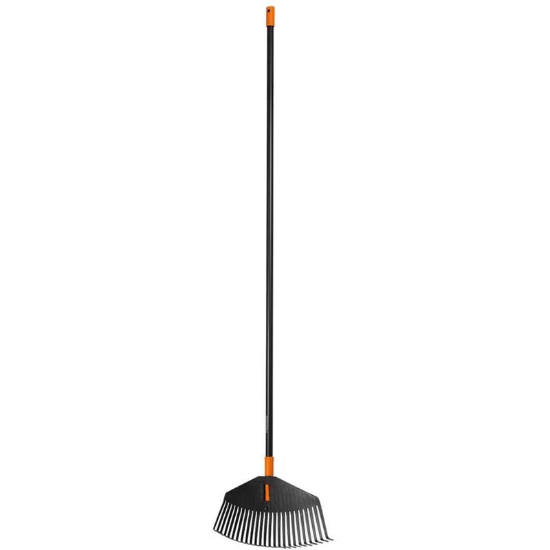 

Fiskars Rastrillo para hojas, 25 dientes, Longitud: 41,5 cm, dientes de plástico/Mango de aluminio, Negro/Naranja, Talla: M, Solid, 1003464