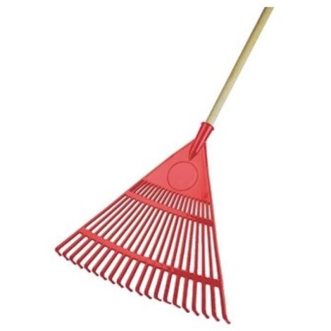 MAIOL Escoba recogehojas polipropileno 20 dientes 45 cm mango made