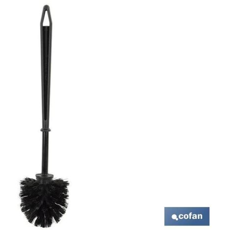 Escobilla de baño 36cm fabricada en polipropileno color negro