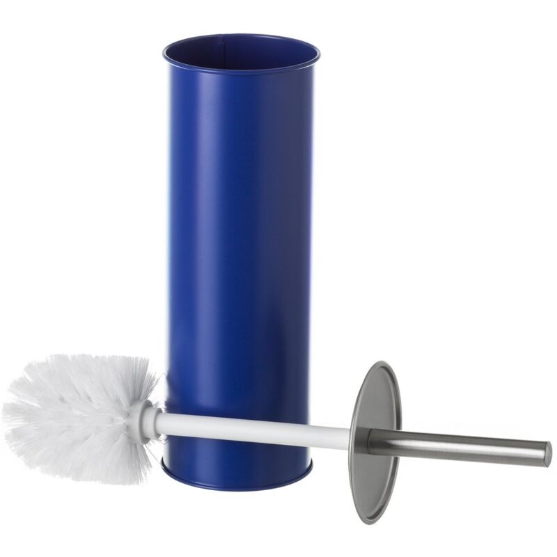 

Escobilla de baño azul oscuro de metal y polipropileno contemporánea de Ø 9x38 cm