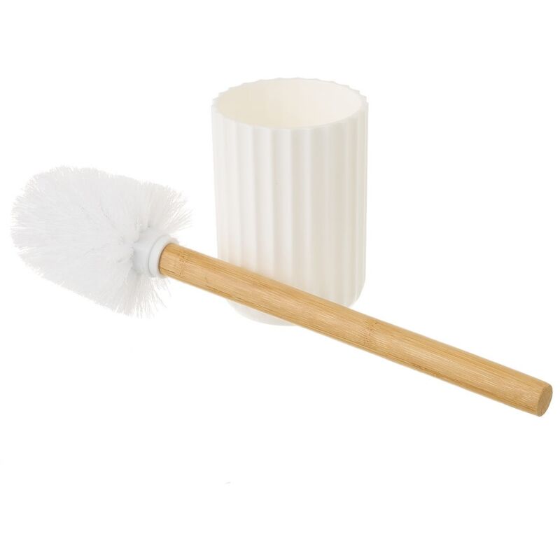 

Escobilla de Baño blanco de bambú y PVC de Ø 9x35 cm