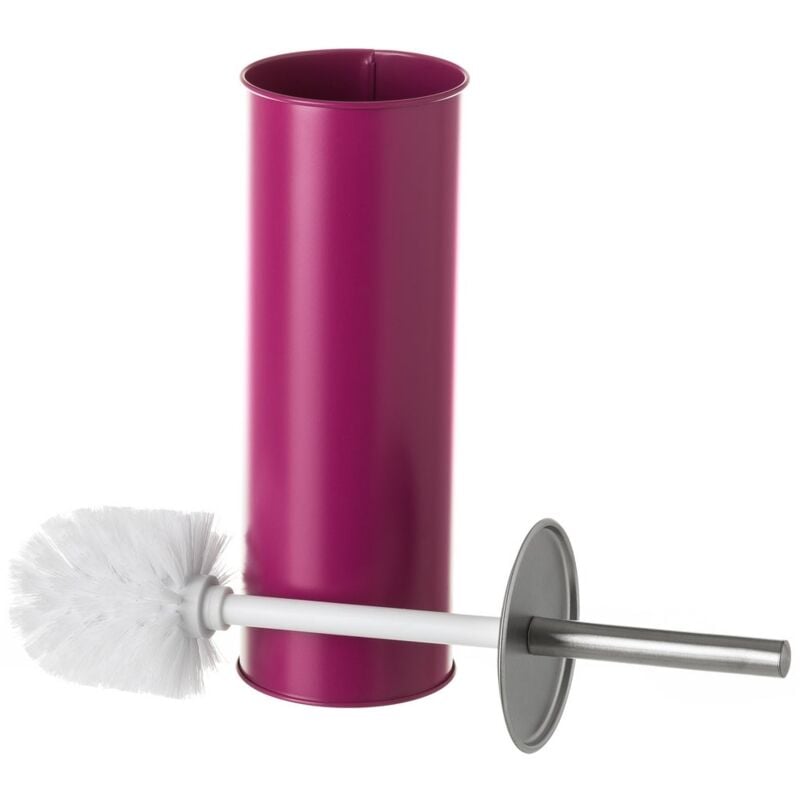 

Escobilla de baño burdeos de metal y polipropileno contemporánea de Ø 9x38 cm