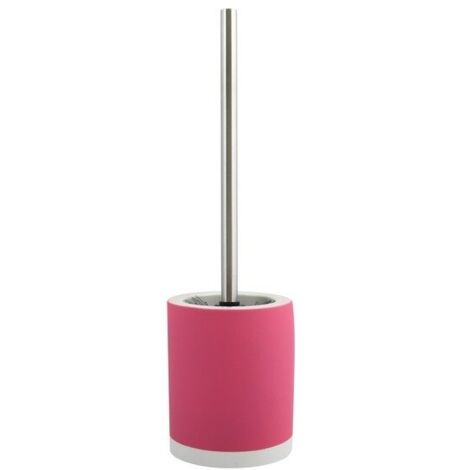 Escobilla de baño con soporte de cerámica Cagliari Rosa MSV