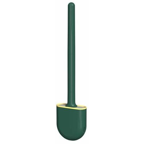 escobilla de baño de silicona verde
