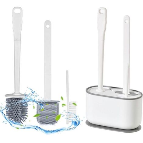 Escobilla de baño, escobilla de baño, escobilla de baño y soporte, juego de cepillos de limpieza de baño