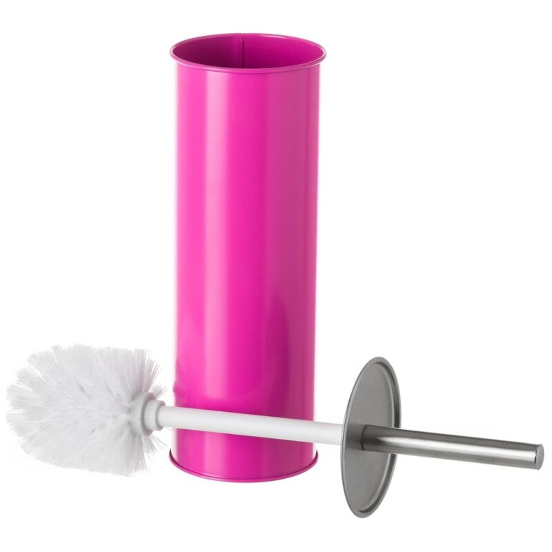 

Escobilla de baño fucsia de metal y polipropileno contemporánea de Ø 9x38 cm