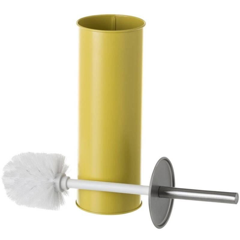 

Escobilla de baño mostaza de metal y polipropileno contemporánea de Ø 9x38 cm
