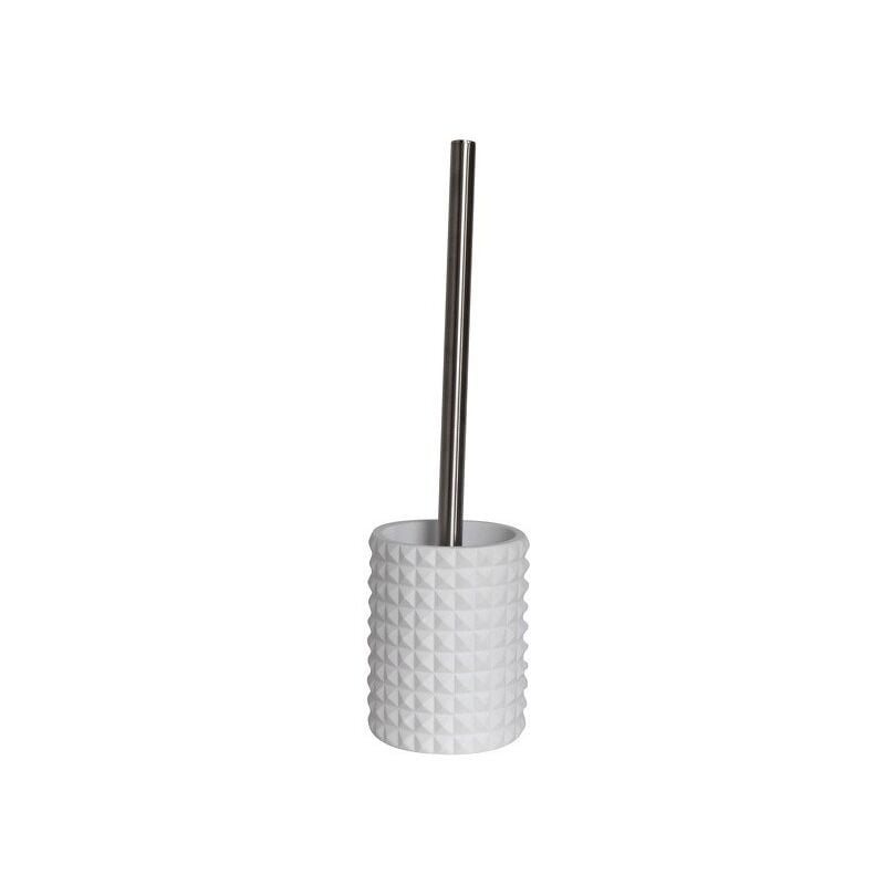 

M S V - MSV Escobilla de baño con soporte Poliresina Mosaik Blanco - Blanco