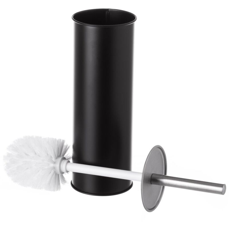 

Escobilla de baño negro de metal y polipropileno contemporánea de Ø 9x38 cm