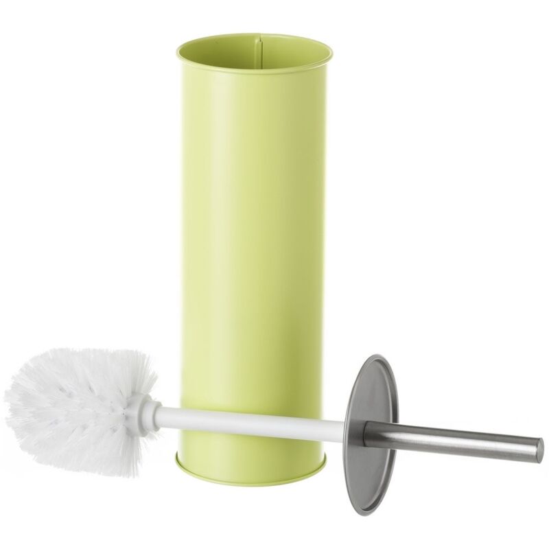 

Escobilla de baño verde de metal y polipropileno contemporánea de Ø 9x38 cm