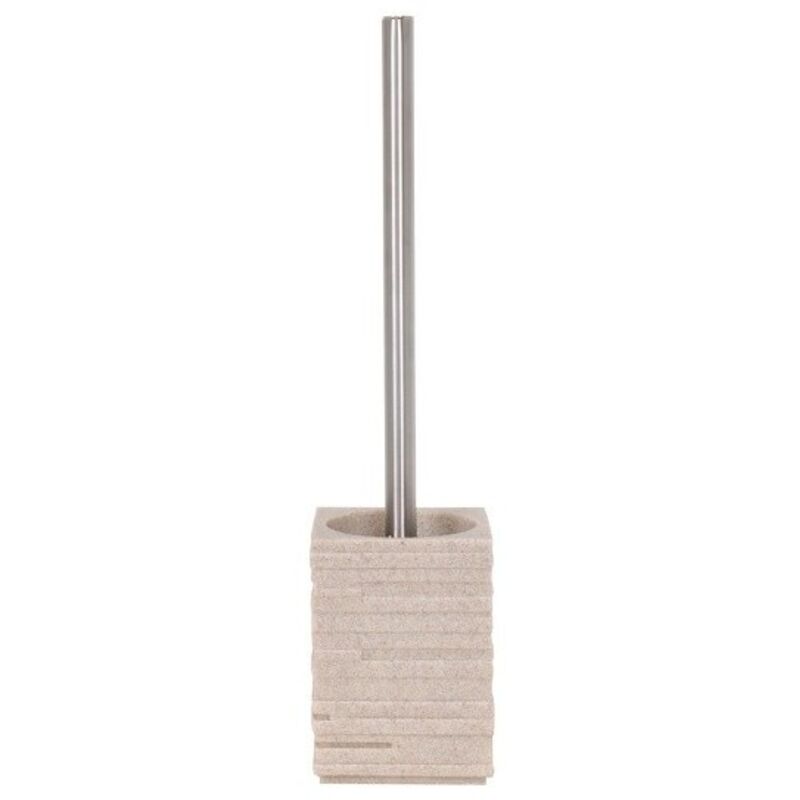 

M S V - MSV Escobilla de baño con soporte Poliresina LUND Beige - Beige