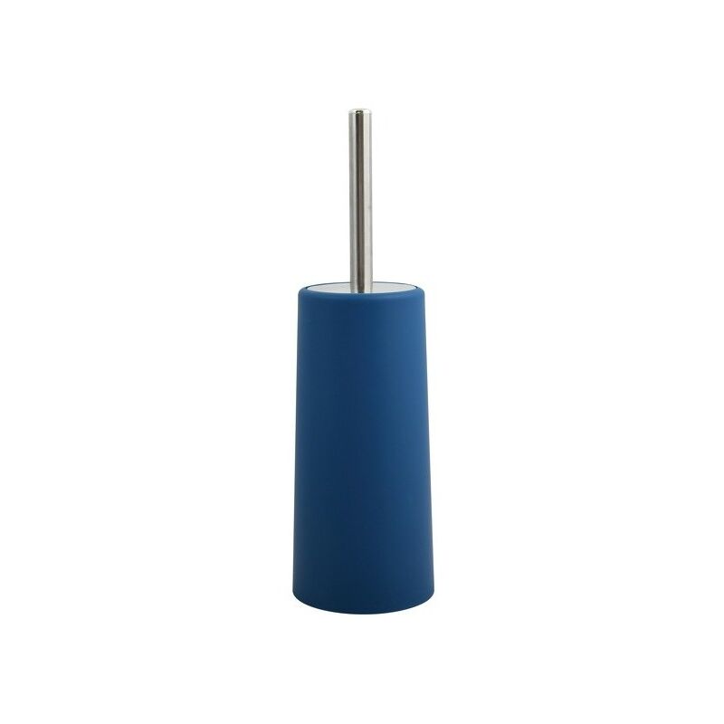 

M S V - MSV Escobilla de baño con soporte PP & Acero Inoxidable Azul Oscuro - Azul