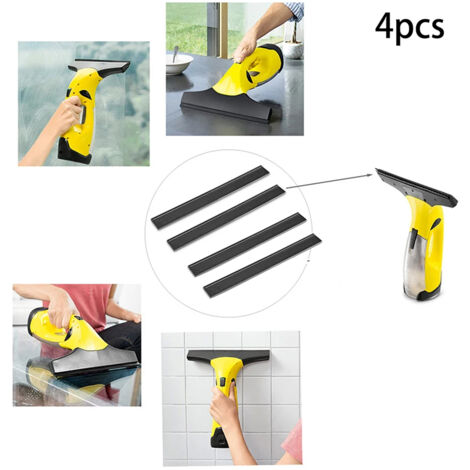 Escobilla de goma para limpieza de ventanas de aspiradoras Karcher, cabezal de repuesto, tracción de labios de 280 mm, WV50, WV60, WV70, WV75, WV2 (2 pares)