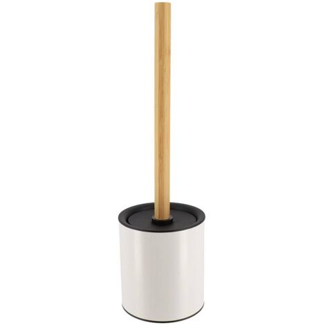 Escobilla de metal con tallo de bambú - bambú blanco - Tendance