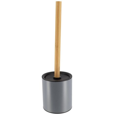 Escobilla de metal con tallo de bambú - gris bambú - Tendance