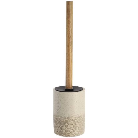 Escobilla de poliresina profunda - acacia natural - Tendance