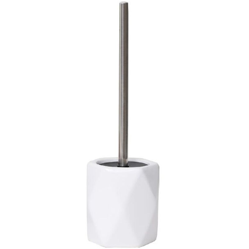 

Escobilla/escobillero con relieve de diamante hecho en gres blanco