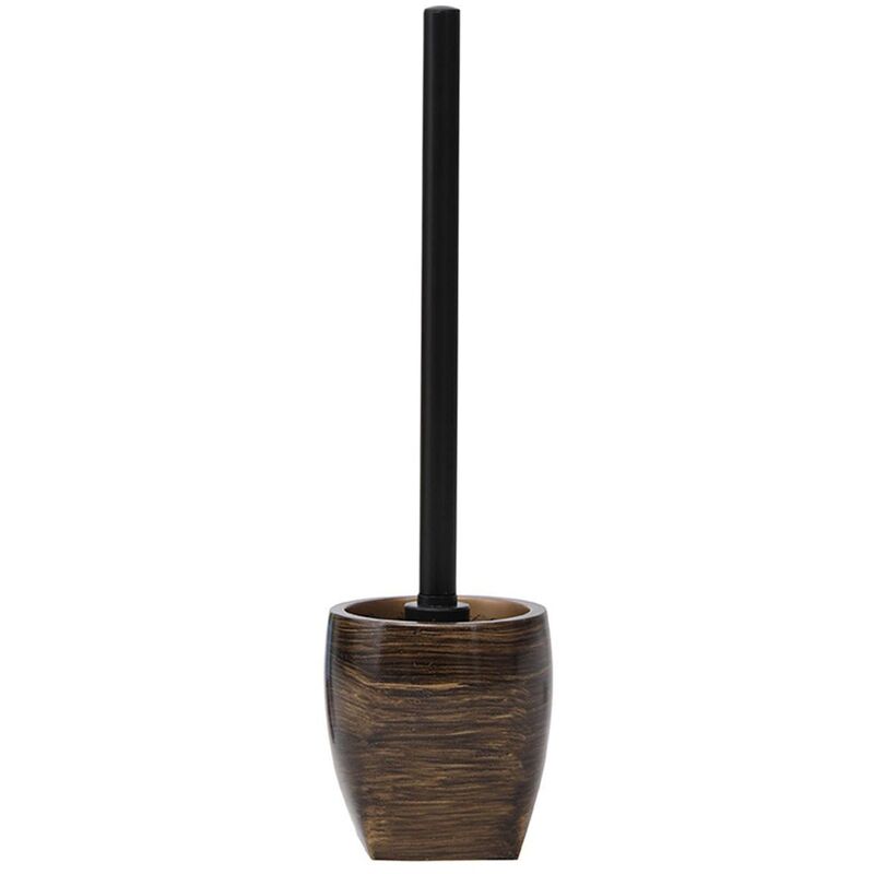 

Escobilla/escobillero Wenge hecha en poliresina estriada