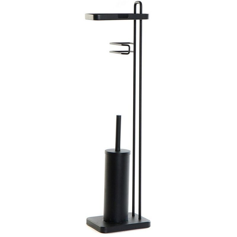 

Escobilla para el Baño DKD Home Decor Negro Metal Loft (21 x 15 x 81 cm)