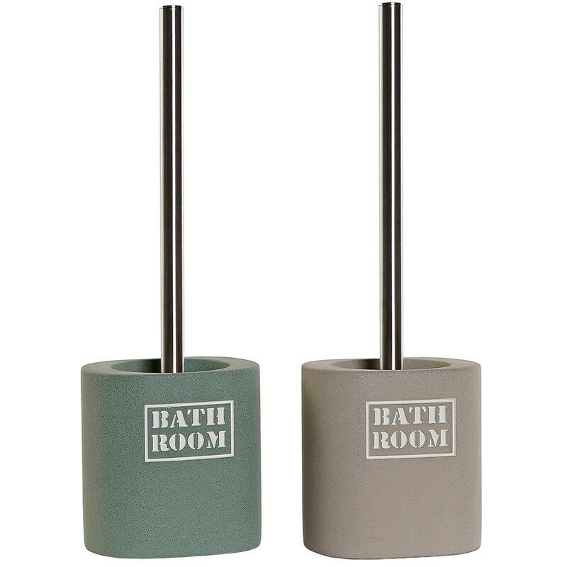 

Escobilla para el Baño DKD Home Decor Verde Crema Acero Inoxidable Cemento (2 pcs) (12 x 9.5 x 36.5 cm)