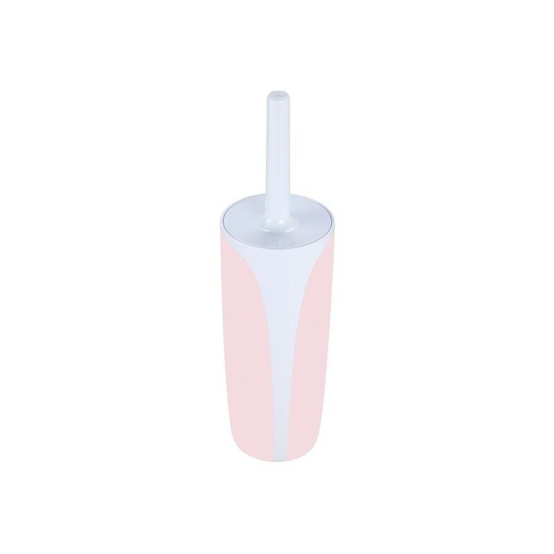 

M S V - MSV Escobilla de baño con soporte Poliresina Kandy Rosa Pálido - Rosa
