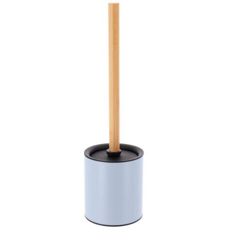Escobilla wc metálica tallo de bambú - bambú azul claro - Tendance
