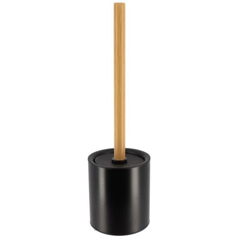 Escobilla wc metálica tallo de bambú - bambú negro - Tendance