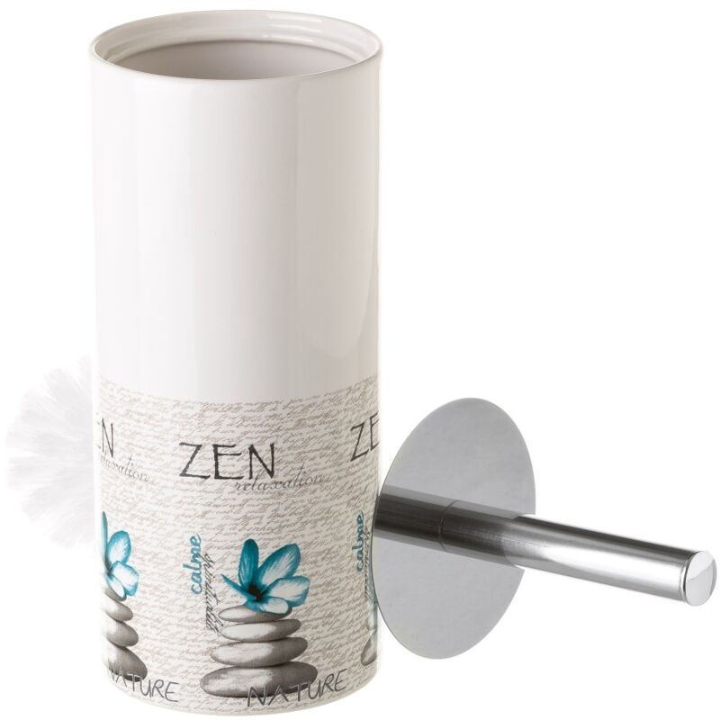 

Escobilla Zen azul de cerámica de Ø 10x32 cm