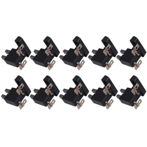 Escobillas de carbón, 10 unidades, universales para generadores GX390 de 4, 5 y 7 kW.