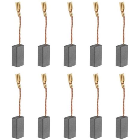 Escobillas de carbón universales para herramientas eléctricas – Paquete de 10 unidades, dimensiones 16 × 8 × 5 mm, compatibles con S1M, FF03, 100A/6, A86C