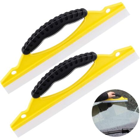 Escobillas de limpieza de silicona, perfectas para secar rápidamente coches, duchas o ventanas – Hoja flexible de 30 cm