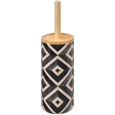 Escobillero canvas negro y beige - 5five
