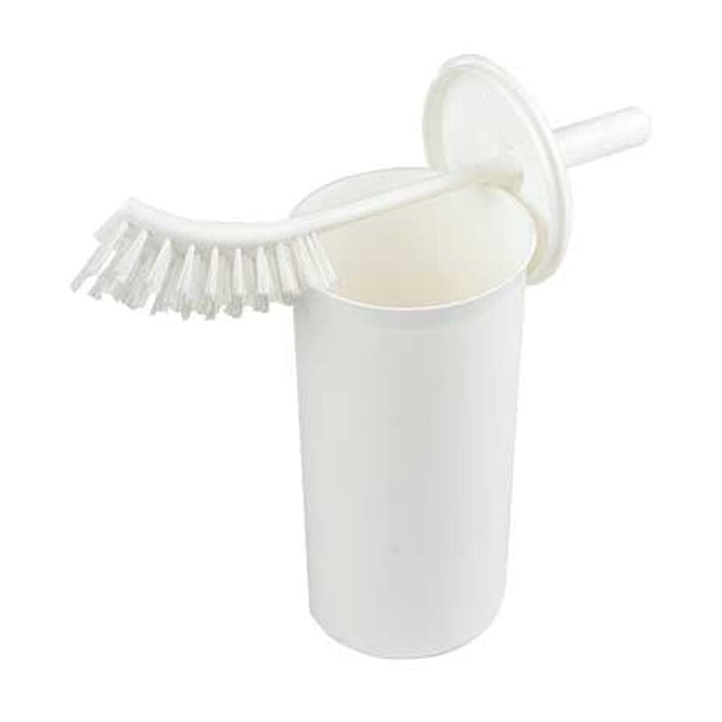 

Hiperlimpieza - Escobillero cerrado completo WC blanco (cepillo)