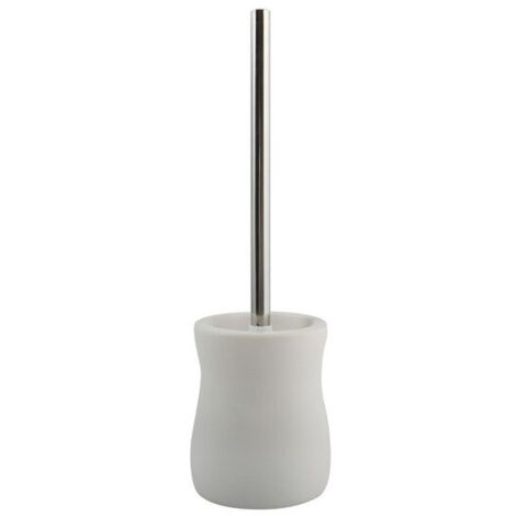 Escobillero con soporte cerámico PALMA Blanco MSV