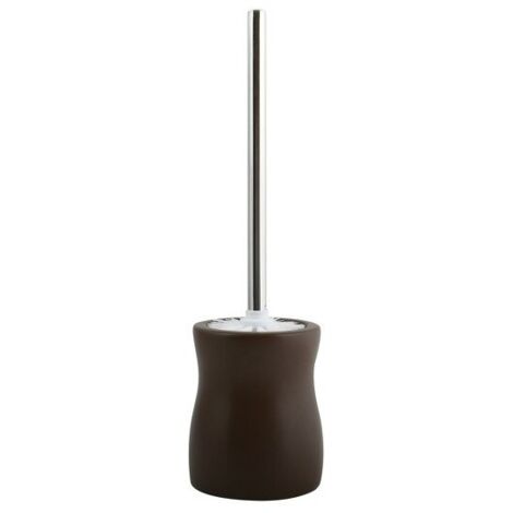 Escobillero con soporte cerámico PALMA Chocolate MSV