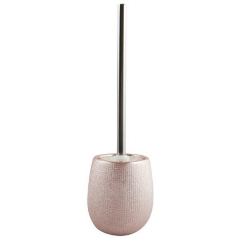 Escobillero con soporte cerámico SHANGAI Rosa MSV