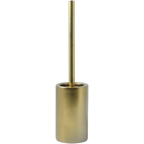 Escobillero con soporte cerámico TUBE-matT Oro mate Spirella