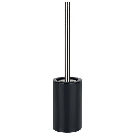 Escobillero con soporte cerámico TUBE Negro Spirella
