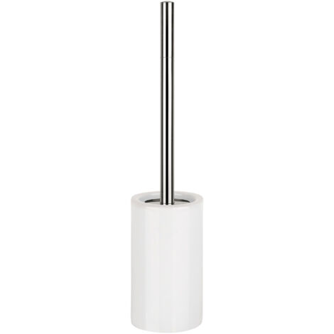 Escobillero con soporte cerámico TUBO Blanco Spirella