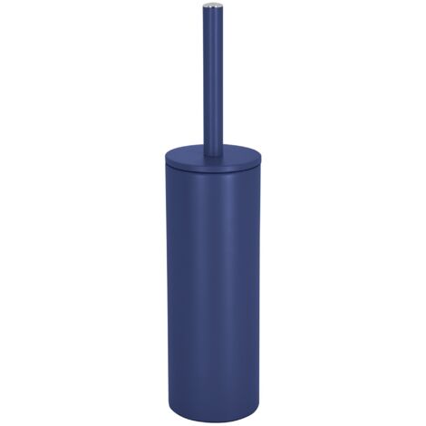 Escobillero con soporte de acero AKIRA Azul mate Spirella