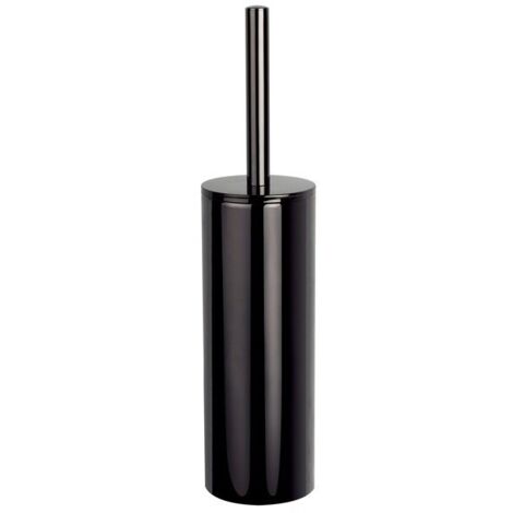 Escobillero con soporte de acero inoxidable NYO Black Titan Spirella