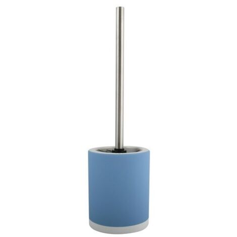 Escobillero con soporte de cerámica CAGLIARI Azul Pastel MSV