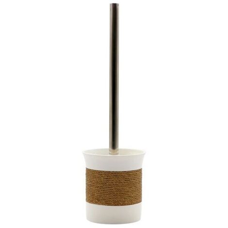Escobillero con soporte de Poliresina SYKE Blanco MSV